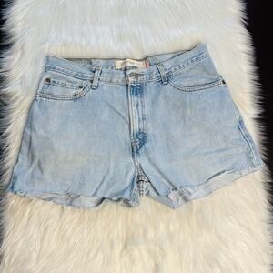Levi’s 560 Comfort Fit Light Blue Denim Cut Offs
